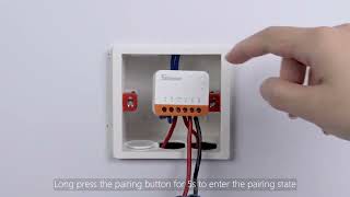 WiFi Smart Switch Wiring amp Pairing Tutorial SONOFF MINI Extreme [upl. by Airdnaid]