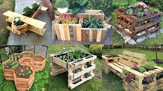 Wooden Pallet Garden Ideas  Garden Pallet DIY Projects [upl. by Martinson]