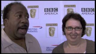 Leslie David Baker and Phyllis Smith Interview  The Office 6 [upl. by Gamali]