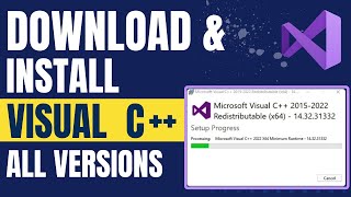 How to Download amp Install Visual C redistributable in Windows [upl. by Ennirak339]