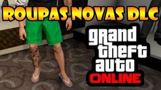 GTA V ONLINE DLC PRAIANO CORTES DE CABELO ROUPAS E TATUAGENS NOVAS NO GTA V [upl. by Mcnutt943]