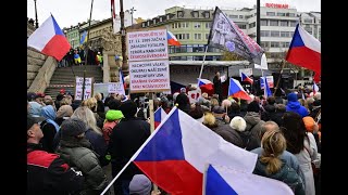 Demonstrace václavské náměstí 17112024 [upl. by Esiouqrut]