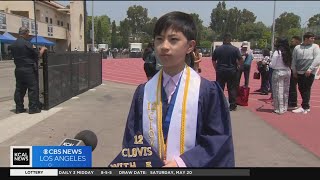 12yearold graduates with 5 degrees from Fullerton College [upl. by Eirehs164]