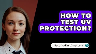 How To Test UV Protection  SecurityFirstCorpcom [upl. by Ahtela]