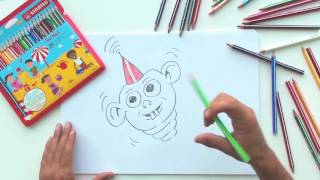 How to draw an alien STABILO Tutorials drawing beginners [upl. by Cutlip]