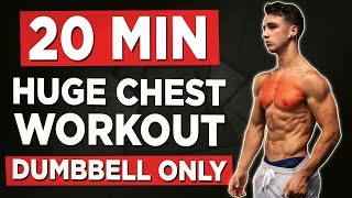 20 MINUTE CHEST amp SHOULDER WORKOUT DUMBBELLS ONLY [upl. by Korenblat]