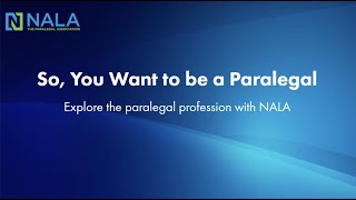 NALA Panel Discussion So you want to be a paralegal [upl. by Hakon440]