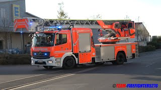 Pressluft und Bullhornkonzert Ankunft der neuen Drehleiter der Freiwilligen Feuerwehr Kleinostheim [upl. by Atiner]