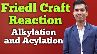 Friedel Craft Reaction  Friedel Craft Alkylation Friedel Craft Acylation  Friedel Craft organic [upl. by Riddle833]