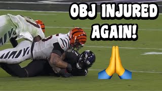 Odell Beckham Jr LEAVES GAME WITH INJURY Vs Bengals 🙏 Bengals Vs Ravens 2023 highlights [upl. by Jenni831]