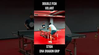 Double Fish Volant Vs Stiga DNA Dragon Grip [upl. by Kincaid369]