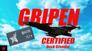 This AIRCRAFT is a Certified DECK Gremlin  JAS39C Gripen [upl. by Acnaiv970]