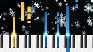 Vivaldi  Winter The Four Seasons  EASY Piano Tutorial [upl. by Nonnel]