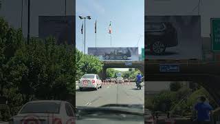 Driving through a nice street in Tehran [upl. by Eniretak]