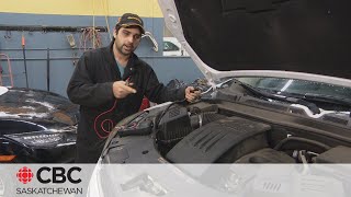 Mechanic shows how to check if your vehicle has a block heater says many dont [upl. by Vasti]