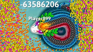 Wow Olympia Boss Find Delicious Food In Epic Snake 🐍 io Gameplaysnakeio [upl. by Taimi97]