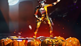 Harley Quinn Halloween Skin amp Taunt Showcase 4K Suicide Squad Kill the Justice League [upl. by Llenral]