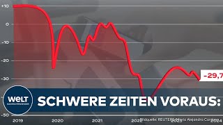 DEUTSCHE WIRTSCHAFT AM ABGRUND Rezession und Sparflaute  Stimmung bleibt schlecht [upl. by Eadas621]