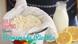 How to Make the BEST Homemade Ricotta Cheese Recipe [upl. by Tadio]