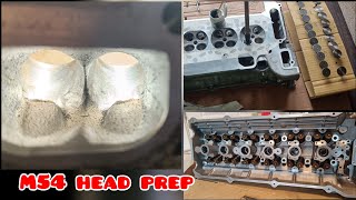 Time Attack straight six RX8 build Ep4 M54 head cleaning and assembly [upl. by Gibrian]