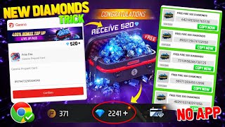 2 Best trick free diamond in free fire  how to get free diamond top up  Free Fire Diamond Website [upl. by Hammel]