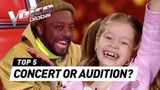 BLIND AUDITIONS that turn into CONCERTS on The Voice Kids [upl. by Lenz]