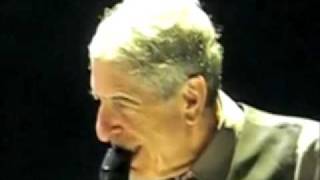 Hallelujah LIVE Leonard Cohen [upl. by Ecnerwaled]