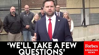 BREAKING NEWS JD Vance Takes Reporters Questions During Visit To Minneapolis To Slam Walzs Record [upl. by Ventre88]