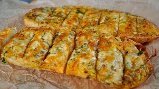 Garlic Bread Recipe  Garlic cheese Bread With Chilli Oil  Cozy Fall Recipe [upl. by Jos208]