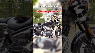 Mileage test of Super meteor 650 😍supermeteor650 milege milegetest royalenfild650 royalenfeild [upl. by Oconnor822]