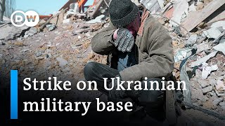 Russian missile strike kills dozens at Ukrainian military base in Mykolaiv  DW News [upl. by Diad]