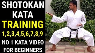 SHOTOKAN KATA 123456789 SHOTOKAN KATA VIDEO  SHOTOKAN KATA TRAINIING shotokankata karate [upl. by Hayikaz]