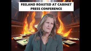 Chrystia Freeland Bombarded With Tough Questions At Cabinet Press Conference [upl. by Naivatco]