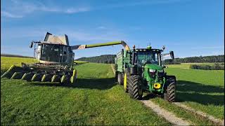 Claas Lexion 660  John Deere 6R 150 [upl. by Magavern]