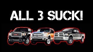 Ford Powerstroke vs Dodge Cummins vs Chevy Duramax [upl. by Eulau]