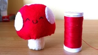 How to Make a Kawaii Mushroom Plushie [upl. by Chatav]