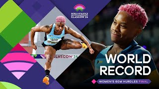 Devynne Charlton flies to 765 WORLD RECORD  World Athletics Indoor Championships Glasgow 24 [upl. by Cruz908]