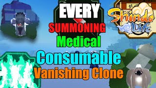 Every Summoning Clone and Medical in Shindo Life [upl. by Oicnanev495]