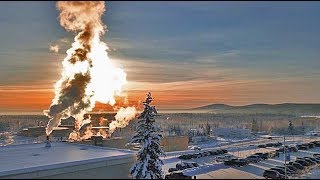 UAF CAMPUS Fairbanks Alaska aerial view [upl. by Karalynn]