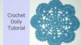 How to Crochet a Lacy Doily Tutorial  Crochet StepbyStep Guide Part 2 [upl. by Nerrak]