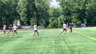 Grace Hallahan scores in transition for Chatham in state game vs Randolph [upl. by Mulligan]