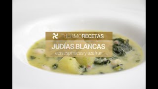 Judías Blancas con espinacas y azafrán [upl. by Lapham]