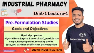 Preformulation Studies  Introduction to preformulation goals and objectives  depth of biology [upl. by Ezara103]