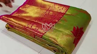 Trendy floral pure silk sarees  To order whatsapp 6369326223 [upl. by Raynata363]