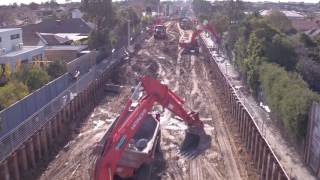 Overview of Level Crossing Removal Works at Ormond McKinnon and Bentleigh [upl. by Eimaj]