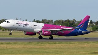 Wizz Air Airbus A321 Takeoff from London Luton 4K [upl. by Georg]