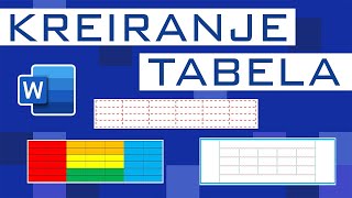 Word 2019  Kreiranje tabela [upl. by Aihseyt]