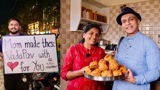 This Architect Sells His Mom’s Delicious HomeMade Vada Pav Streetside XXL VADAPAV Bengaluru [upl. by Sedinoel881]