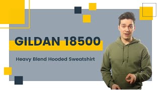 Gildan 18500 Heavy Blend Hooded Sweatshirt  BlankApparelca [upl. by Nahsad466]