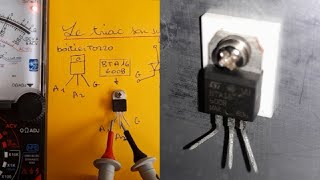 TESTER UN TRIAC avec un multimètre Analogique Numérique et un petit montage… [upl. by Gordan]